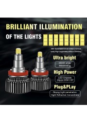 High Power 6K 360° Beam 160W 30000 Lm H7 H11 H4 Canbus Headlight LED Car Headlight 9005 9006 Bulb H1 Turbo Bulbs Auto Lighting Accessories