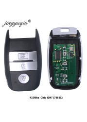 jingyuqin Auto Smart Fit Remote Key For Kia Sportage K4 KX3 Sorento Rio After 2016 Year ID47 Chip 433MHZ Control Key