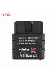 Vgate VLinker MC+ELM327 V2.2 WIFI forecast ELM 327 for Car OBD2 Bluetooth 4.0 Car Diagnostic Scanner Tool for Android/IOS