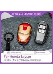 مناسبة لهوندا CR-V HR-V مدينة أوديسي Accord سيفيك حقيبة مفاتيح الرجل الحديدي تعديل مفتاح معدني
