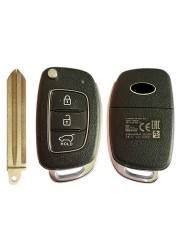 CN020116 Original 3 Button Flip Remote Key for 2016-2019 Hyundai Creta Model with 433MZ Frequency 4D60 Chip FCCID 95430-M0000