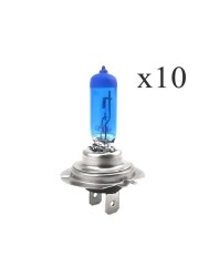 10pcs H7 12V 55W 5000K Car Halogen Headlight Bulbs Xenon Super White Lamp Light Auto Parts Replacement