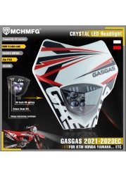 MCHMFG LED Crystal Motorcycle Headlight Headlight For Gasgas 2021-2023 EC 2021 2022 2023 Enduro Motorcycle