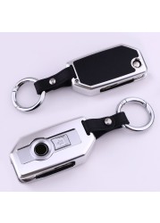 Motorcycle Remote Control Aluminum Alloy Leather Key Case Shell For BMW R1200GS R1250GS R1200RT K1600 gtl F850 750GS