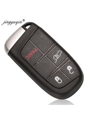 Jinyuqin 2/3/4/5BTN Smart Key Fob Case For Jeep Grand Cherokee Dodge Ram 1500 Challenger Durango Chrysler Journey Charger