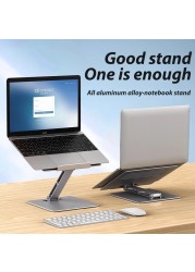 Laptop Stand Adjustable Non-slip Hollow out Desktop Laptop Holder Aluminum Load 10kg Cooling Bracket For Laptop Macbook Tablet