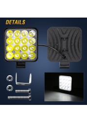 4x LED Work Light Bar 48W Spot Flood Light Driving Daytime Running Work Lamp Home Lighting Garden Backyard Indoor