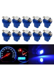 10pcs LED Light Car Speed ​​Gauge Dash Bulb Dashboard Instrument Light Wedge Interior Lamp B8.5D 509T B8.5 5050 LED 1 SMD T5 Lamp