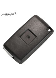 jingyuqin For Peugeot 4007 ET 4008 Citroen C-Crosser C4 Aircross 2 Button Flip Remote Key Case Cover Fob MIT-11R Blade CE1731