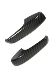 Inner Door Handle Trim Carbon Fiber Style Interior Door Handle Patch Replacement for Smart Fortwo W451 Facelift 2011-2014 for