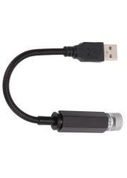 USB ستار ليلة ضوء السماء العارض جو مصباح متعدد الوضع لسقف السيارة للمنزل