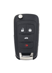 CN014007 Aftermarket For Chevrolet Cruze Equinox Camaro 2011-2014 With 4 Button Flip Remote Folding Key ID46 Chip 434MHz