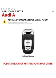 Zinc Alloy Car Key Case Cover Shell For Audi A1 A3 8v A4 B8 B9 S4 S5 S6 S7 S8 A6 A5 C7 Q3 Q5 Q7 TT Auto Car Accessories