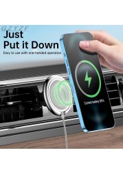 15W Magnetic Wireless Charger Car Phone Holder for iPhone 13 12 Pro Max Mini Magsafe Magnetic Wireless Car Charger Phone Holder