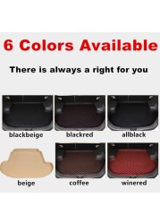 SJ 6 Colors Waterproof Car Trunk Mat Boot Tray Liner Rear Cargo Panel Fit For Infiniti QX30 2017-YEAR