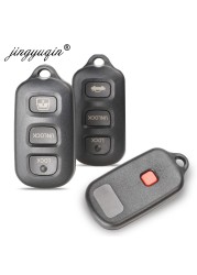 jingyuqin Remote Key Shell Fob 3 Panic Button For Toyota Sequoia 4Runner 4Runner 2003-2008 Keyless Replacement