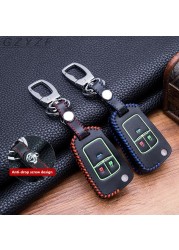 New Luminous Leather Car Key Case For Chevrolet Cruze Aveo Trax Opel Astra Corsa Meriva Zafira Antara J Mokka Badge For Buick