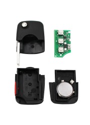 3+1 Buttons 315Mhz With ID48 Chip Flip Remote Key 4D0 837 231M For Audi A6 Quattro S6 TT Quattro 4 Button 4D0837231M HU66 Blade