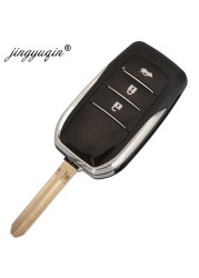 jingyuqin Flip Folding Remote Key Fob Case For Toyota Camry Corolla Prado 120 RAV4 Kluger Previa FJ Cruiser Land Cruiser