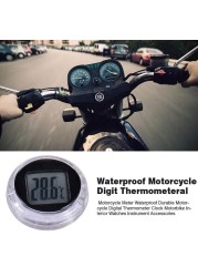 LCD Display Motorcycle Digital Watch Thermometer Time Monitor Portable Electronic Scale Tool Accessory Waterproof