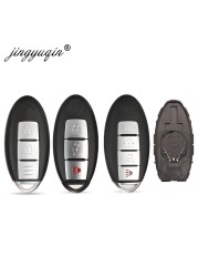 jingyuqin 3/4BTN Car Remote Key Shell For Nissan Cube Juke Versa Note X-trail Qashqai Sunny Juke Altima Tiida Murano Old Maxima