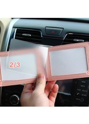 Ultra-thin car driver's license case leather motor car driver's license mini credit card document holder protective cover lady