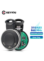 KEYYOU KR55WK49333 315/ 433/ 868MHz ID46 PCF7953 مفتاح ذكي عن بعد لسيارات BMW MINI كوبر S ONE D كلوبمان كونتري مان كابريو