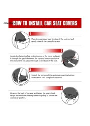 6XDB Car Seat Cover Breathable Polyester Auto Cushion Mat Protector Universal Pad 2x