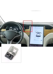 Auto Mobile Phone Holder Black ABS Phone Navigation Bracket Suitable for Tesla Model X S Model 3 Left Right 6XDB