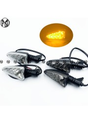 مصباح إشارة الانعطاف LED للسرعة الثلاثي 1050/R الشارع الثلاثي 675/R 675R دراجة نارية الملحقات الأمامي/الخلفي مؤشر مصباح