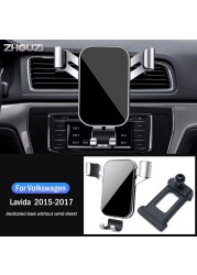 Car Mobile Phone Holder For Volkswagen VW Lavida 2015-2017 Special Air Vent Stand GPS Gravity Navigation Bracket Car Accessories