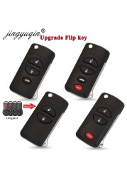 jingyuqin 2/3/4 Buttons Remote Flip Flip Key Cover For Chrysler Dodge Stratus RAM Durango Dakota Jeep Grand Cherokee Key Shell