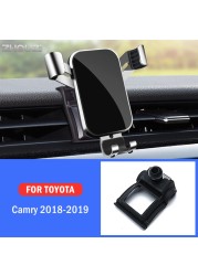 Car Mobile Phone Holder For Toyota Camry 2018 2019 Special Air Vent Mounts Stand GPS Gravity Navigation Bracket Car Accessories