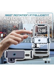2022 All New Smart Phone Induction Bracket Holder Electric Bracket Car Air Outlet Dash Board Mobile Phone Navigation Bracket For Car