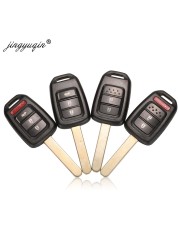 jingyuqin 10pcs/lot Car Key Shell 2/3/4 Button For Honda Civic City Fit HR-V XR-V Auto Remote Fob