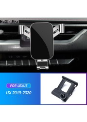 Car Mobile Phone Holder For Lexus UX200 UX250H UX260H UX 2019 2020 Mounts Stand GPS Gravity Navigation Bracket Car Accessories