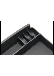 Carmonson For Volvo V40 V40CC Console Central Armrest Storage Box Container Tray Organizer Car Accessories