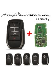 jingyuqin Xhorse VVDI XM Smart Key Universal Remote Key Shell + PCB for Toyota 8A /4D for Key Tool Plus Max VVDI2 VVDI Mini