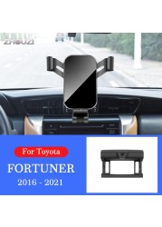 Car Mobile Phone Holder For Toyota Fortuner 2016-2021 Air Vent Mounts Holder GPS Gravity Navigation Bracket Car Accessories