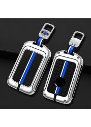 Zinc Alloy Car Key Cover Shell Bag Holder Fob Volvo XC40 XC60 XC90 S60 S90 V60 V90 Keychain Keyring Accessories