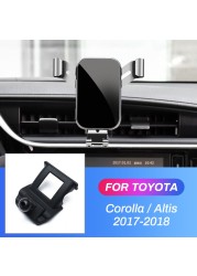 Car Mobile Phone Holder For Toyota Corolla Altis 2017 2018 Gravity GPS Stand Special Mount Air Vent Navigation Outlet Bracket