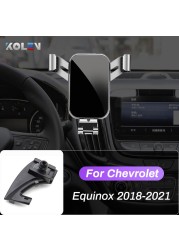 Car Mobile Phone Holder Chevrolet Chevy Equinox 2018 2019 2020 2021 GPS Gravity Standard Navigation Bracket Special Accessories