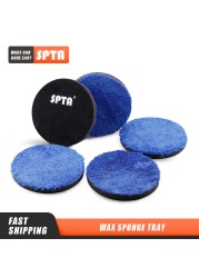 (Single Sale) SPTA 3/4/5/7 Inch Microfiber Polishing Pad Remove Buffer Wax Pads Replacement Buffing Pads for DA/RO Polisher