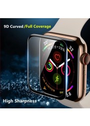 iWatch Screen Protector for Apple Watch Series 3 4 5 6 SE 38mm 40mm 42mm 44mm No Glass Protective Film for Apple Watch 7 41 45mm