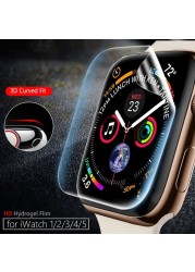 Clear Flexible Screen Protector for Apple Watch Series 7 6 5 4 3 2 1 SE Applewatch IWatch 45mm 44mm 42mm 41mm Screenprotector Film