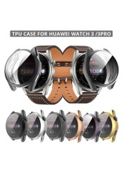 For Huawei 3 Pro Case 48mm Soft Silicone Case For Huawei Watch 3 46mm Ultra Thin TPU Protective Case For Watch 3 Case