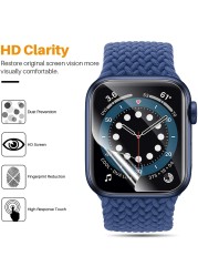 For Apple Watch 7 45mm 41mm Screen Protectors for iWatch Series 6 SE 5 4 3 2 1 38mm 42mm 40mm 44mm Hydrogel Protective Film