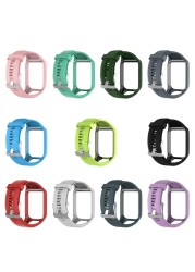 High Quality Silicone Replacement Wrist Watchband Strap for TomTom Runner 2 3 Spark 3 GPS Sports Watch