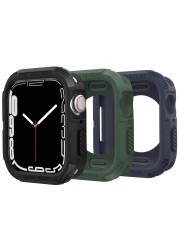 Compatible Case For Apple Watch Series 7 45mm 41mm Cases Soft TPU Shockproof Bumper Protector Cover For Apple Watch S7 45 41