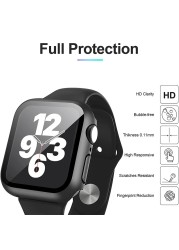 Tempered Glass Screen Protector For Apple Watch Series 7 6 5 4 SE 2020 41mm 45mm 44mm 40mm Iwatch S7 Protective Film Protection